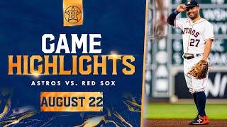 Red Sox vs. Astros Game Highlights 82223  MLB Highlights