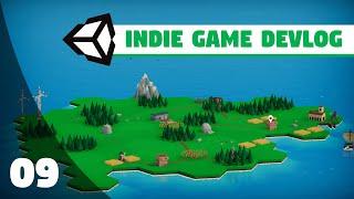 Indie Game Devlog #9  UI & LANDSCAPE - MINI COUNTRIES  Unity 3D