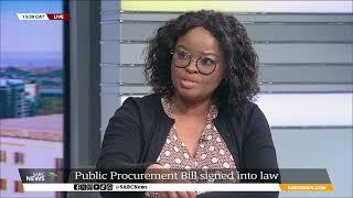 Significance and implications of Public Procurement Bill being signed into law Kamogelo Mampane
