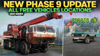 All Free Hidden Vehicles in Phase 9 Update SnowRunner Free Money in Game Everything You Need to Know