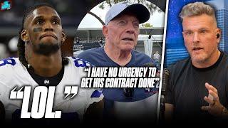 CeeDee Lamb Seems PISSED After Jerry Jones Says Theres No Urgency In Re-Signing  Pat McAfee Reacts