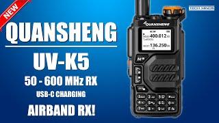 QUANSHENG UV-K5 50Mhz - 600MHz RX Handheld Transceiver