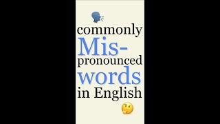 STOP Mispronouncing These Words Commonly Mispronounced English Words comfortable answer iron