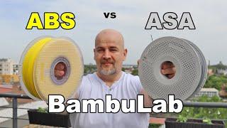 Bambulab ABS vs ASA filament which one is better on mechanical tests?