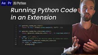 Running Python Code in an Extension