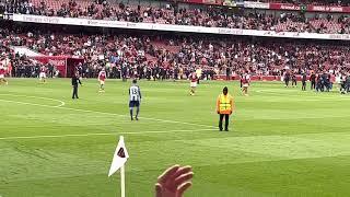 Full time whistle Arsenal v brighton 14-5-2023