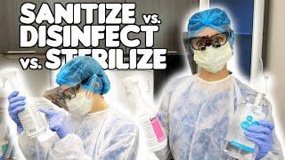 The Difference Between Cleaning Sanitizing Disinfecting Sterilizing Dental Infection Control