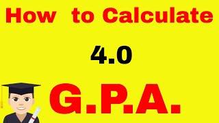 How to Calculate GPA  4.0 Grade Point Average Formula