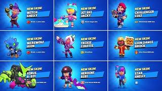 ALL EXCLUSIVE SKINS IN BRAWL STARS  GONE FOREVER 