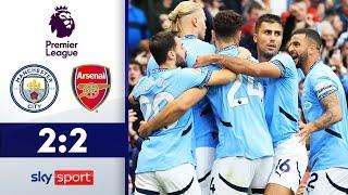 Stones rettet späten Punkt im Gipfeltreffen  Manchester City - FC Arsenal  Highlights