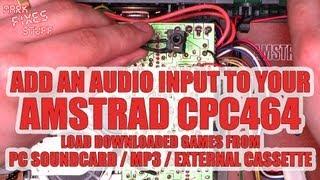 Load Amstrad CPC464 games from PC to real Amstrad Add a cassette socket input to an Amstrad CPC464