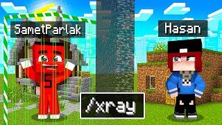 HASANI YAPI KAPIŞMASINDA X-RAY İLE TROLLEDİM  - Minecraft