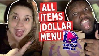 Trying EVERYTHING On Taco Bell Dollar Menu Taste Test