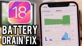 How to FIX Battery DRAIN in iOS 18