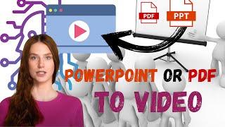 How to convert PPT to Video -- make beautiful videos easily