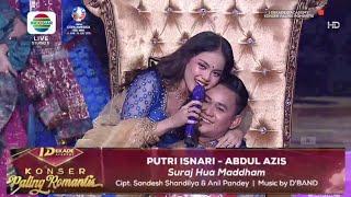 Putri isnari mesra dengan suami di panggung