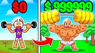 I Spent $1000000 for BIGGEST MUSCLES in Roblox Deadlift Simulator