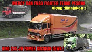 Fuso Fighter Mercy Oleng Saat NanjakSopir Hino 500 Wingbok Pamer Skill