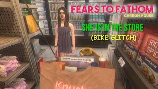 Cara in the store bike glitch - Fears To Fathom Carson House