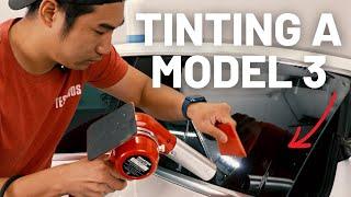 How To Tint Tesla Model 3 Window - TESBROS