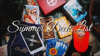 The Official Summer Deck List  Summer Tarot Basket