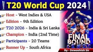 ICC Mens T20 World Cup 2024  भारत ने जीता  Sports Current Affairs 2024 #T20WorldCup #rohit #kohli