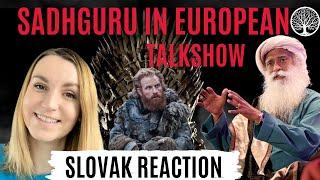 Sadhguru response to a foreign anchor - Speechless?  Slovak reaction