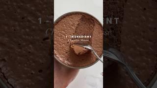 1 INGREDIENT CHOCOLATE MOUSSE‼️  vegan + paleo + keto + sugar free  #chocolate