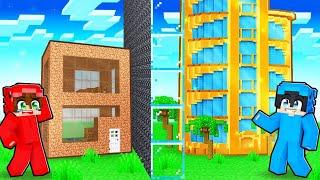 Moni vs Tofi EN LÜKS Minecraft OTEL Yapı Kapışması