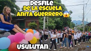 DESFILE DE LA ESCUELA ANITA GUERRERO EN USULUTAN EL SALVADOR