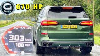 670HP BMW X5 M50i G-POWER  BRUTAL V8 SOUND & 303KMH ACCELERATION on AUTOBAHN