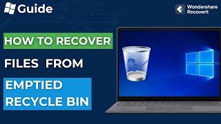 Guide—How to Recover Files from Emptied Recycle Bin? Windows