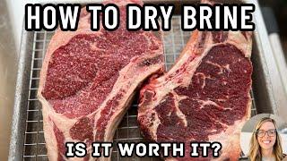 DRY BRINE  How to Dry Brine Steak with salt  Should you dry brine?