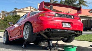 Mitsubishi 3000GT VR4 Gets RUSTED Gas Tank Removed  Dirtiest Gas Tank Ever?