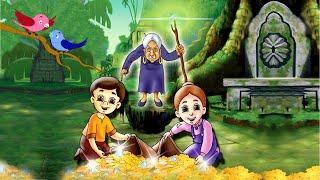 Hansel & Gretel  हंसेल एंड ग्रेटेल  Hindi Fairy Tales and Bedtime Stories for Kids @JingleToons