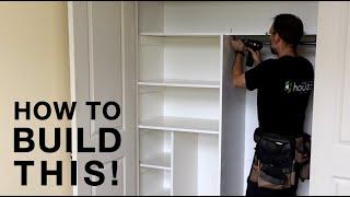 Closet Organizer Build  How to Organize a Small Closet Efficiently with Carpentry Skills