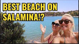 ATHENS VLOG SALAMINA ISLAND  ILIAKTI BEACH  SALAMINA BEACHES  LIVING IN GREECE