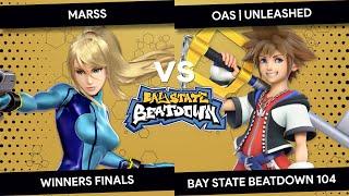 Bay State Beatdown 104 - Marss Zero Suit Samus vs OAS  Unleashed Sora - Winners Finals