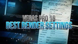 The BEST Render Settings in Vegas Pro 16 1080p 60FPS