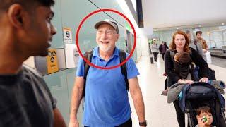 We flew Grandpa to London for the first time ever  Europe daily vlog