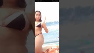 Bigo Live  Sexy Lara dance at the beach 1  18+