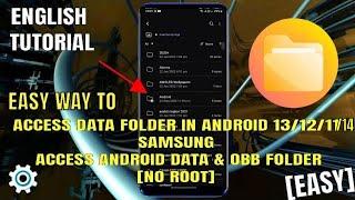 How To Access Data Folder In Android 141312 Samsung  Access Android Data & OBB Folders No Root