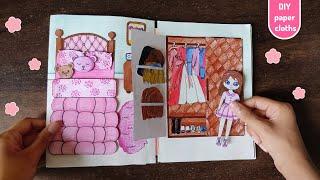DIY paper clothes and hairstyle for paper doll   Easy and beautiful paper DIY by SAM ART BLAST
