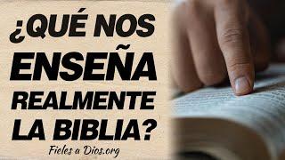  ¿Qué nos enseña realmente la biblia? Conoce la verdadera respuesta 