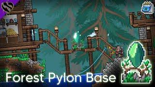 Forest Pylon Base Semi-Modern Design ▫ Terraria 1.4 Pylon Builds