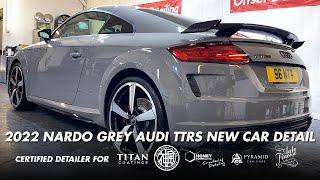 BRAND NEW CAR DETAIL 2022 AUDI TTRS NARDO GREY OFFSET DETAILING ESSEX