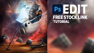 Ship Fantasy Photoshop Manipulation Full Tutorial