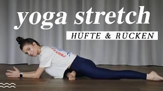 Entspanntes Yoga für Hüfte Rücken & Schultern  Bye Bye Stress und Anspannung   25 Min. Stretch