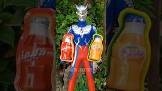 Ultraman Zero Punya 2 Permen Viral Bentuk Minuman Soda #shorts #ultraman #permenviral #fyp #funny