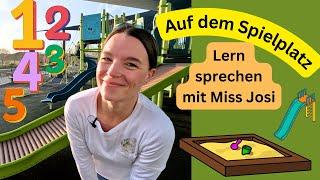 Lerne sprechen mit Miss Josi  Spielen & Lernen auf dem Spielplatz  Videos für Babys & Kleinkinder